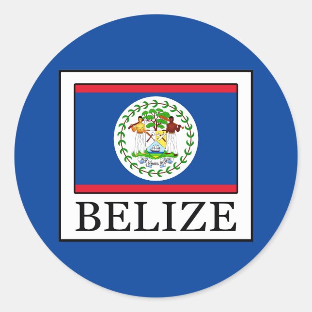 Belize Classic Round Sticker (Front)