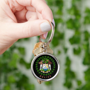 Belize Coat of Arms Keychain