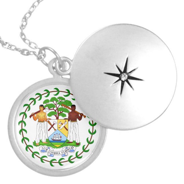 Belize Coat of Arms Necklace (Front)