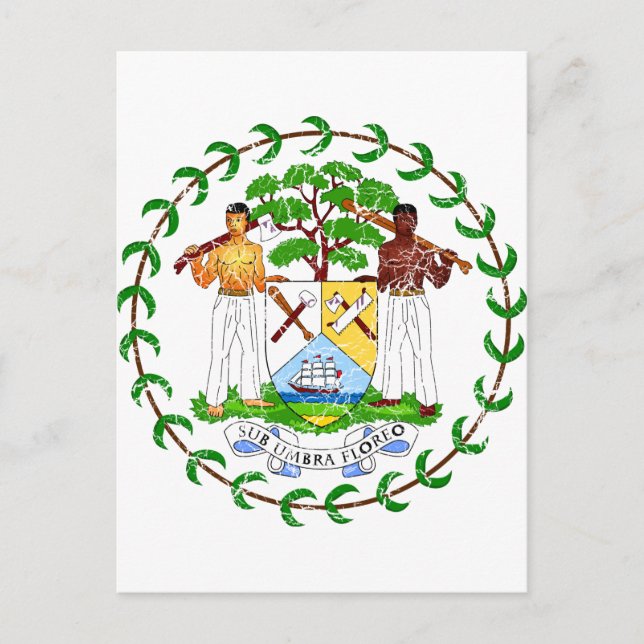 Belize Coat Of Arms Postcard (Front)