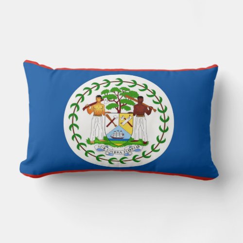 belize country flag pillow