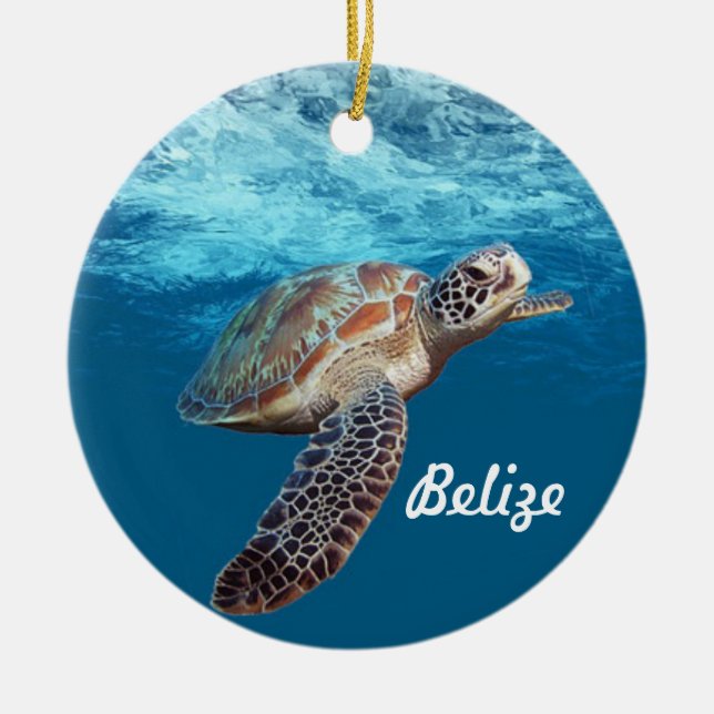 Belize Custom Christmas Ornament (Front)