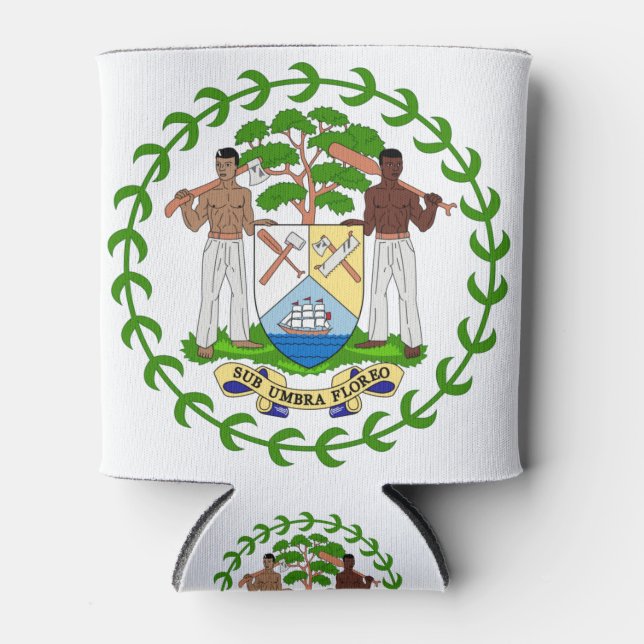 belize emblem can cooler (Front)
