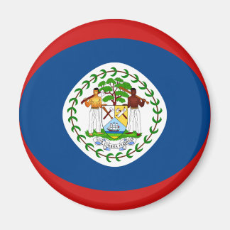 Belize Fisheye Flag Magnet