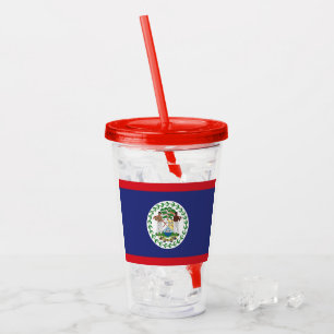 Belize Flag Acrylic Tumbler