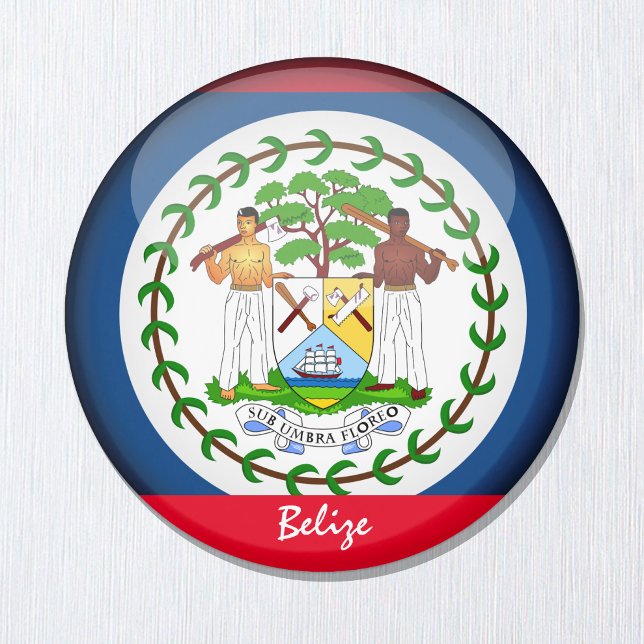 Belize flag & America - travel/sports fans Magnet (Creator Uploaded)