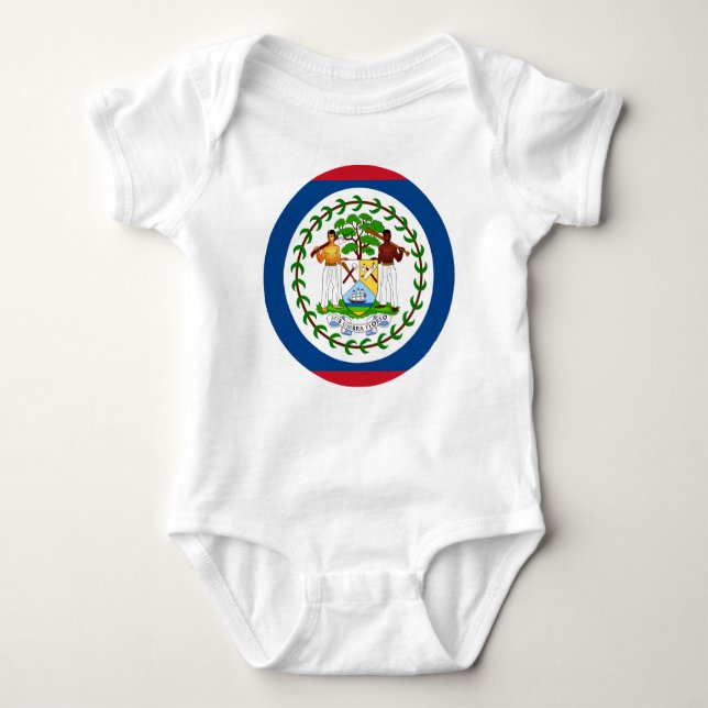 Belize flag Baby Jersey Bodysuit (Front)