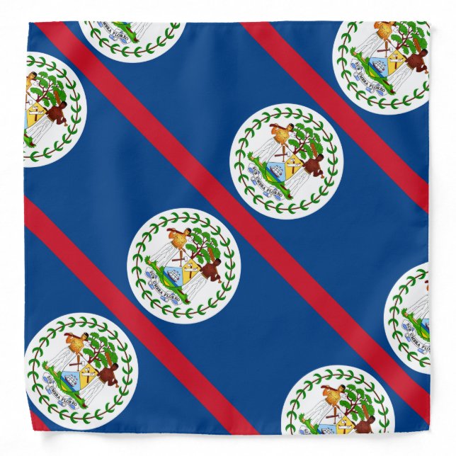 Belize flag bandana (Front)