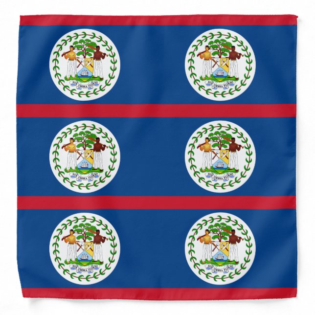 Belize flag bandana (Front)