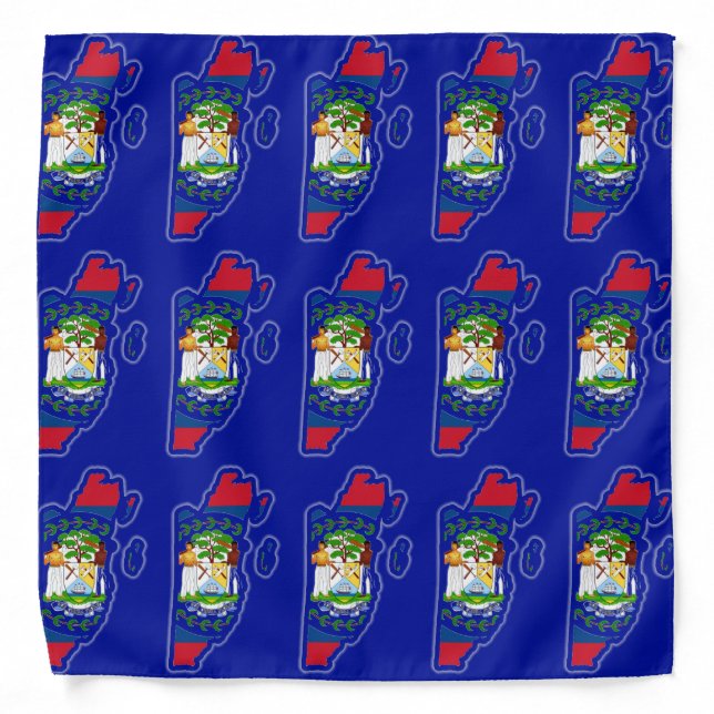 Belize Flag Bandana (Front)
