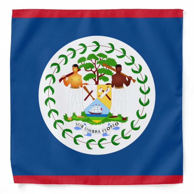 Belize flag Bandana (Front)