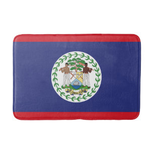 Belize Flag Bath Mat