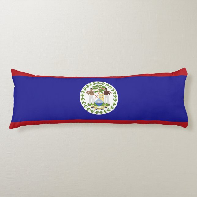 Belize flag body pillow (Front)