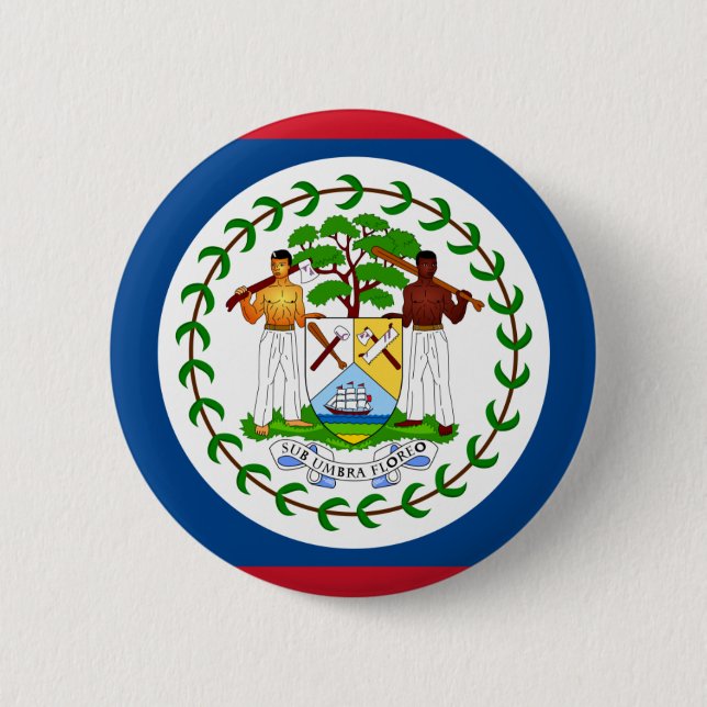 belize flag button (Front)