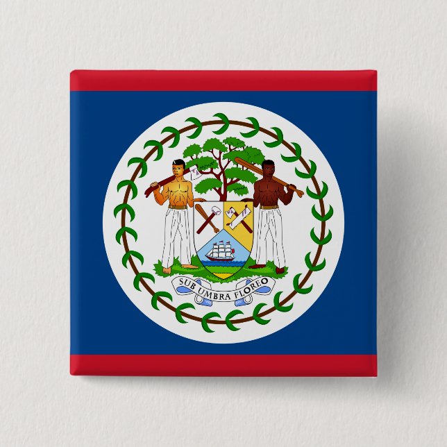 Belize Flag Button (Front)