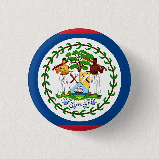 Belize Flag Button (Front)