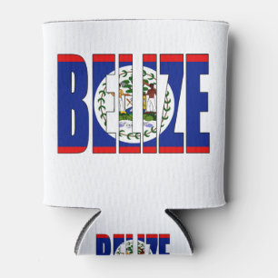Belize Flag Can Cooler