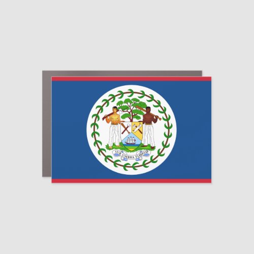 Belize Flag Car Magnet