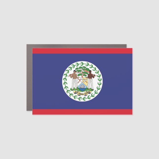 Belize Flag Car Magnet (Front)