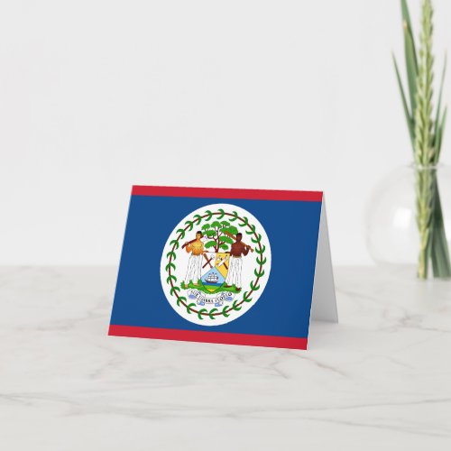 Belize Flag Card