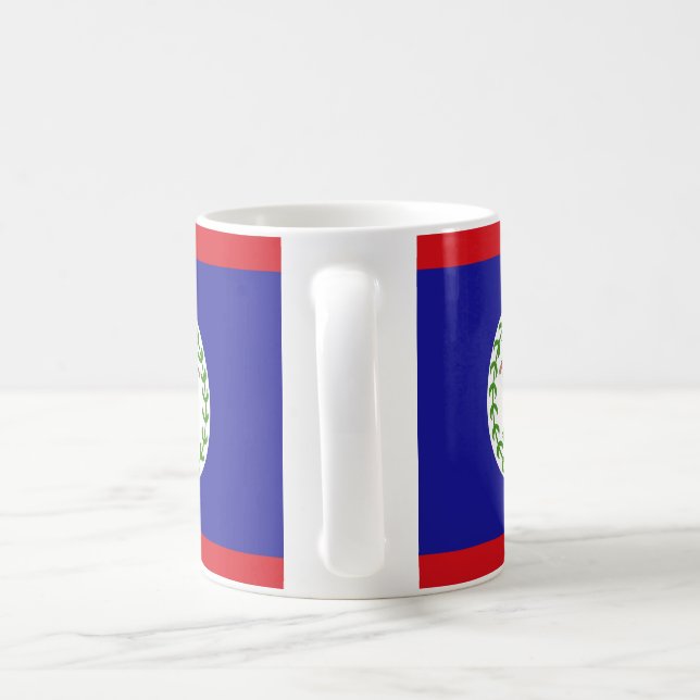 Belize Flag Ceramic Mug (Handle)