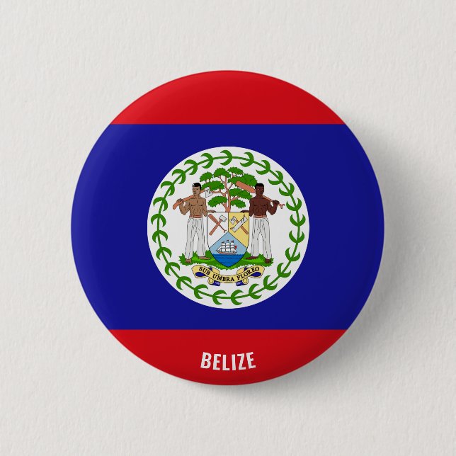 Belize Flag Charming Patriotic Button (Front)
