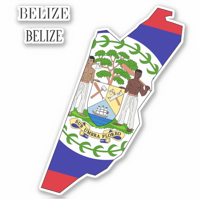 Belize Flag Charming Patriotic Sticker (Front)