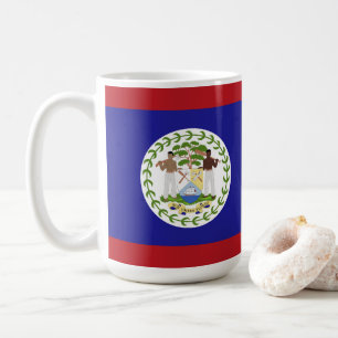 Belize flag coffee mug