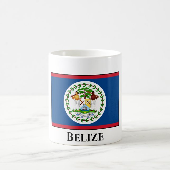 Belize Flag Coffee Mug (Center)