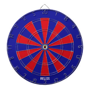 Belize Flag Colorful Patriotic Dart Board