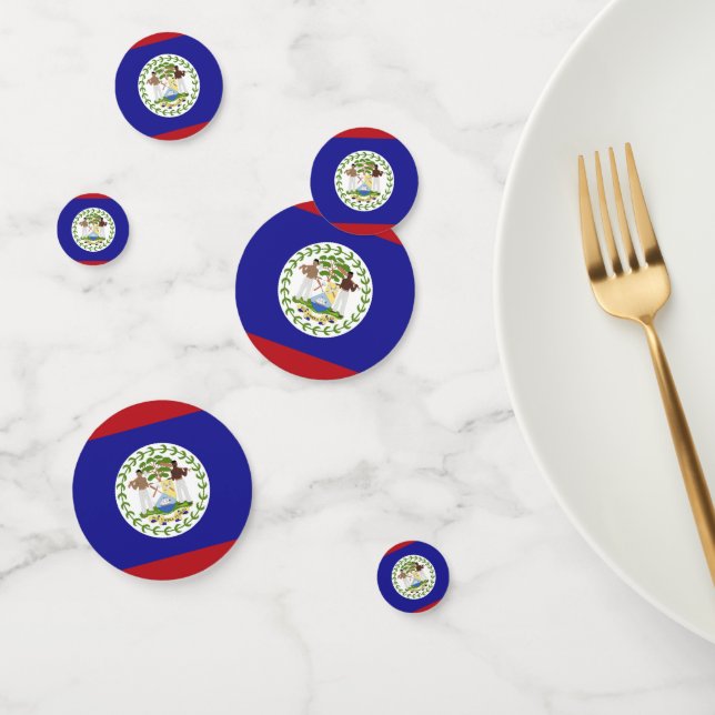 Belize flag confetti (Group)