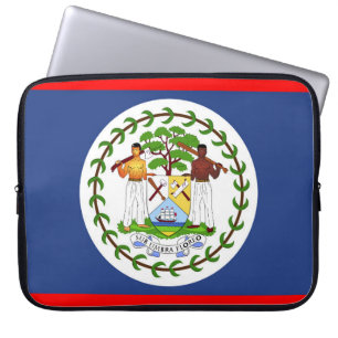 Belize flag country symbol laptop sleeve