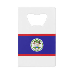 Belize Flag Credit Card Bottle Opener