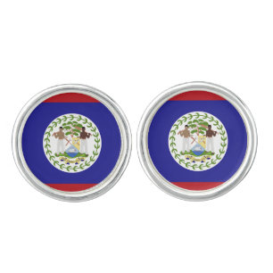 Belize flag cufflinks