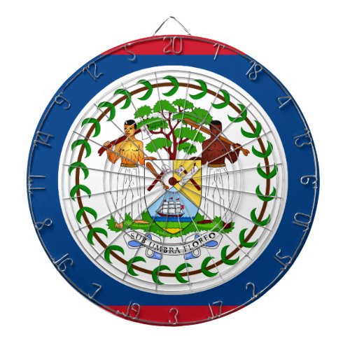 Belize flag Dartboard