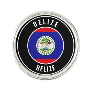 Belize Flag Elegant Patriotic Lapel Pin