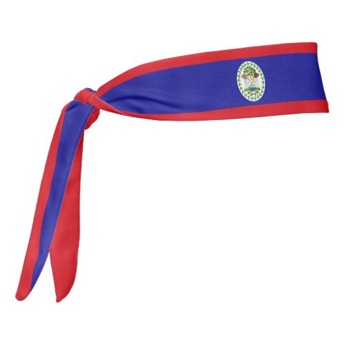 Belize Flag Elegant Patriotic Tie Headband