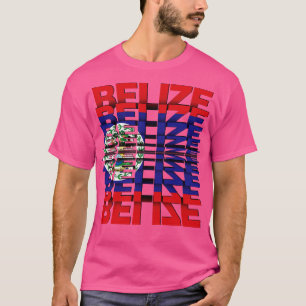 Belize Flag Flip Text effect T-Shirt