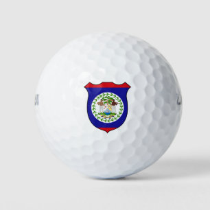 Belize Flag Grand Patriotic Golf Balls