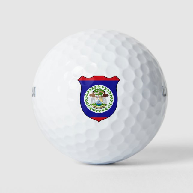 Belize Flag Grand Patriotic Golf Balls (Front)