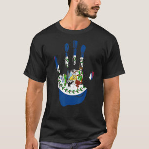 Belize Flag Hand Men Women Kids T-Shirt