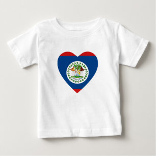 Belize Flag Heart T-Shirt