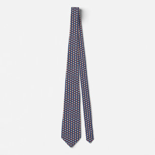 Belize Flag Honeycomb Tie