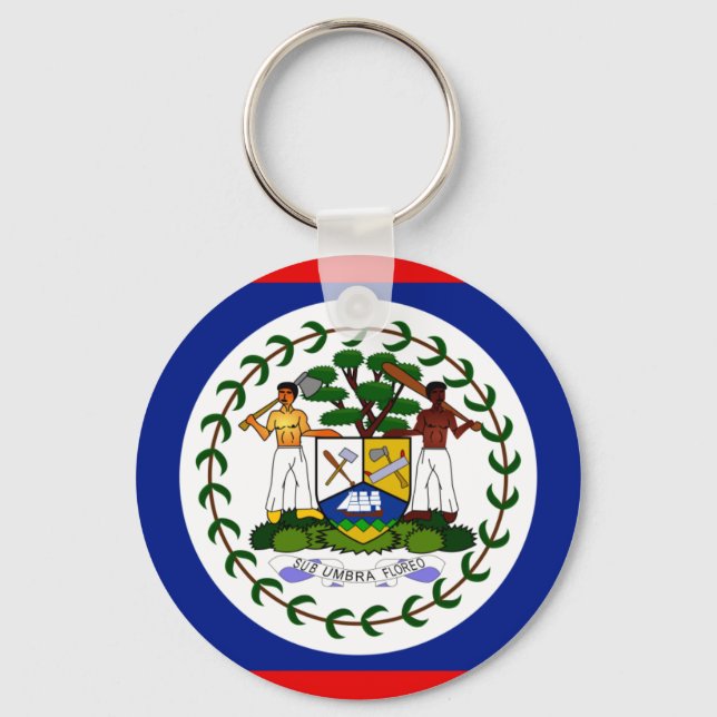Belize Flag Keychain (Front)