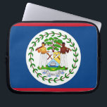 Belize Flag Laptop Sleeve<br><div class="desc">Add a touch of Belizean pride to your tech accessories with our exclusive laptop sleeve featuring the flag of Belize! Crafted with meticulous attention to detail, this laptop sleeve is more than just a protective cover; it’s a celebration of Belize’s heritage and cultural pride. The elegant design prominently displays the...</div>