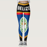 Belize Flag Leggings<br><div class="desc">Belize Flag</div>