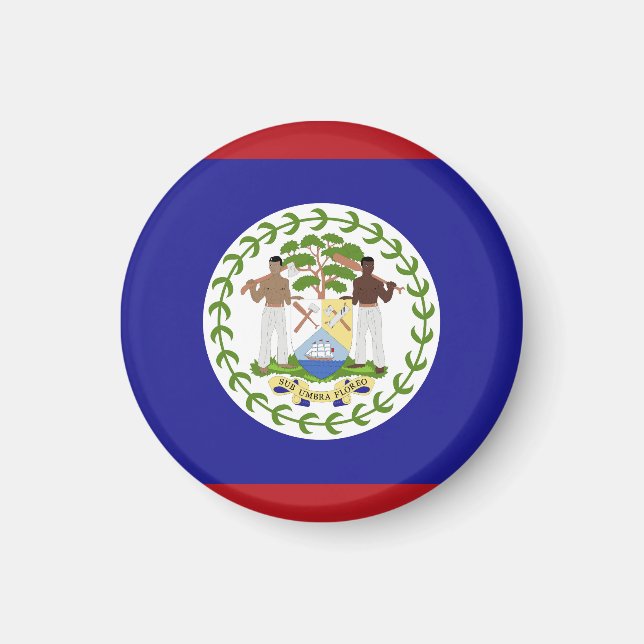 Belize flag magnet (Front)