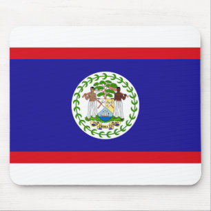 Belize Flag Mouse Pad