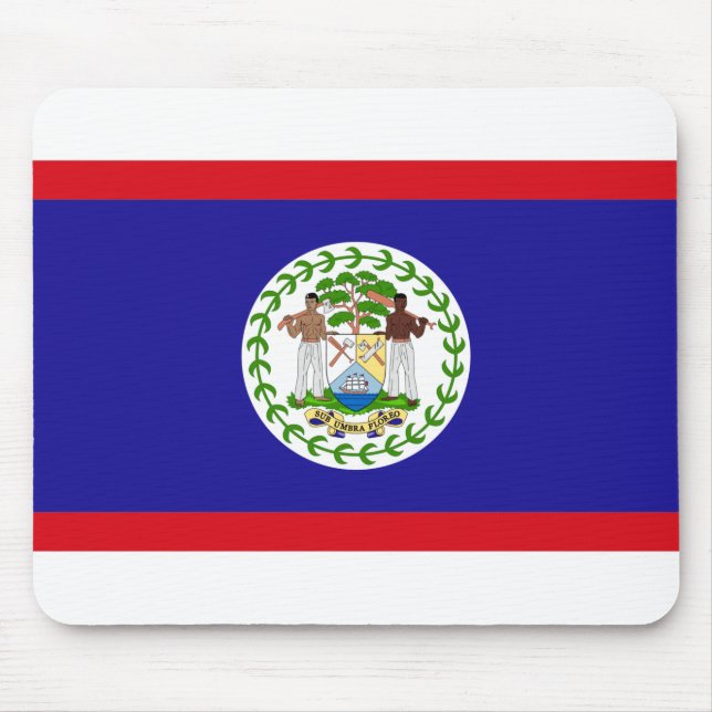 Belize Flag Mouse Pad (Front)