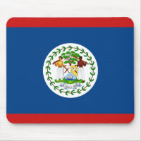 Belize Flag Mousepad